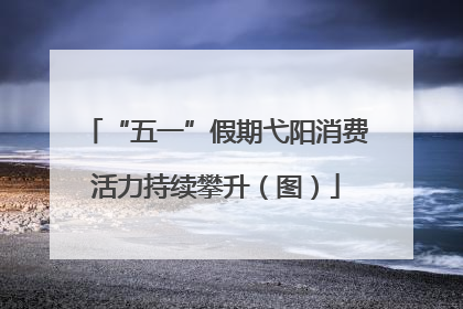 “五一”假期弋阳消费活力持续攀升（图）