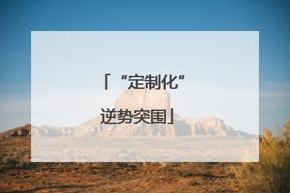 “定制化” 逆势突围