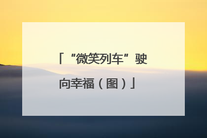 “微笑列车”驶向幸福（图）