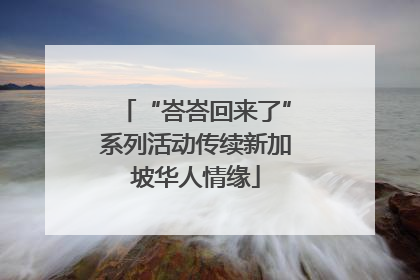 “峇峇回来了”系列活动传续新加坡华人情缘
