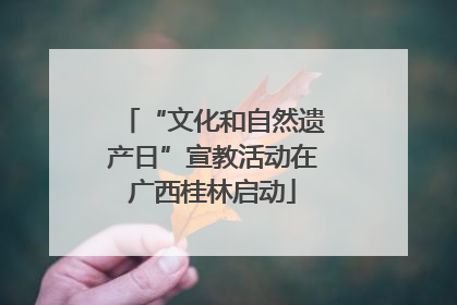 “文化和自然遗产日”宣教活动在广西桂林启动