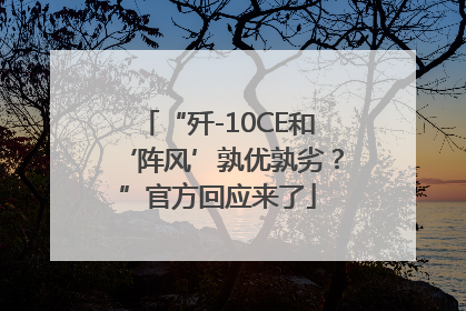 “歼-10CE和‘阵风’孰优孰劣？”官方回应来了