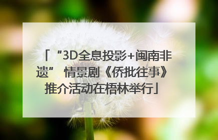 “3D全息投影+闽南非遗” 情景剧《侨批往事》推介活动在梧林举行