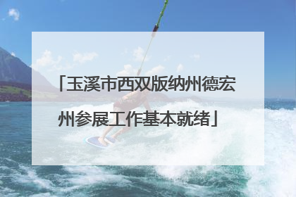 玉溪市西双版纳州德宏州参展工作基本就绪