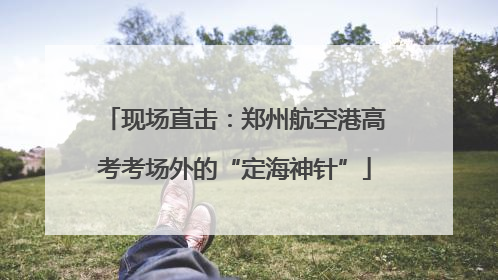 现场直击：郑州航空港高考考场外的“定海神针”
