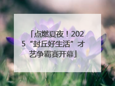 点燃夏夜！2025“封丘好生活”才艺争霸赛开幕