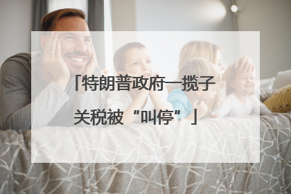 特朗普政府一揽子关税被“叫停”