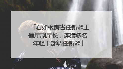 石如根跨省任新疆工信厅副厅长，连续多名年轻干部调任新疆