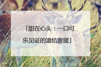 甜在心头：一口可乐见证的温情救援
