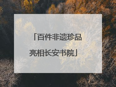 百件非遗珍品亮相长安书院