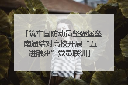 筑牢国防动员坚强堡垒 南通结对高校开展“五进融建”党员联训