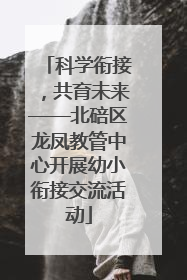 科学衔接，共育未来——北碚区龙凤教管中心开展幼小衔接交流活动