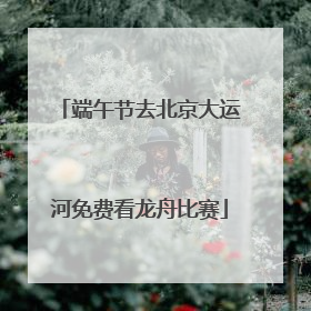 端午节去北京大运河免费看龙舟比赛