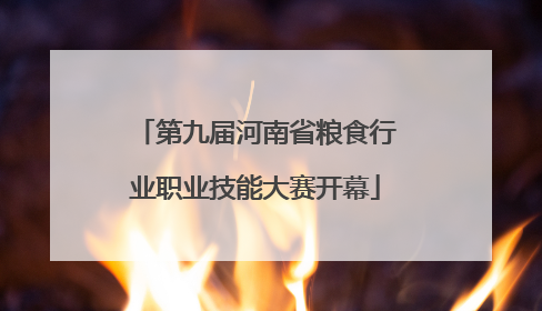 第九届河南省粮食行业职业技能大赛开幕