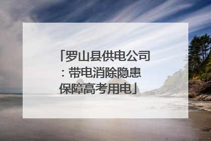 罗山县供电公司：带电消除隐患 保障高考用电