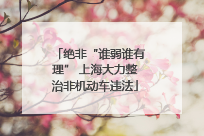 绝非“谁弱谁有理” 上海大力整治非机动车违法