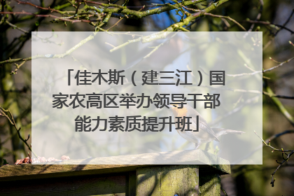 佳木斯（建三江）国家农高区举办领导干部能力素质提升班