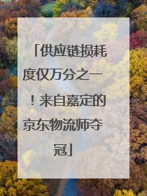 供应链损耗度仅万分之一！来自嘉定的京东物流师夺冠