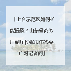上合示范区如何扩能提质？山东省商务厅副厅长张庆伟答央广网记者问