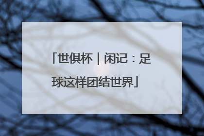 世俱杯｜闲记：足球这样团结世界