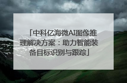 中科亿海微AI图像推理解决方案：助力智能装备目标识别与跟踪