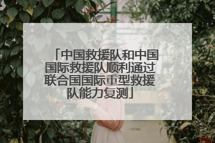 中国救援队和中国国际救援队顺利通过联合国国际重型救援队能力复测