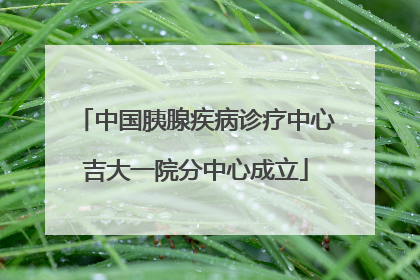 中国胰腺疾病诊疗中心吉大一院分中心成立