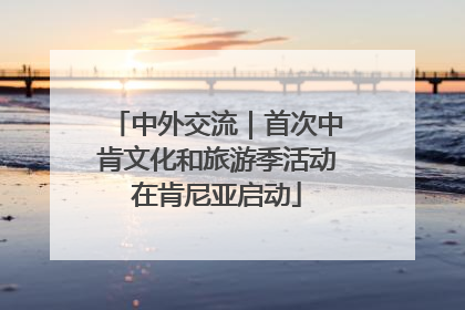 中外交流｜首次中肯文化和旅游季活动在肯尼亚启动