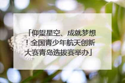 仰望星空、成就梦想！全国青少年航天创新大赛青岛选拔赛举办