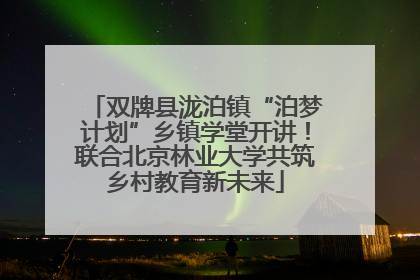 双牌县泷泊镇“泊梦计划”乡镇学堂开讲！联合北京林业大学共筑乡村教育新未来