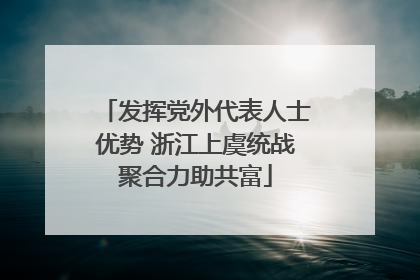 发挥党外代表人士优势 浙江上虞统战聚合力助共富