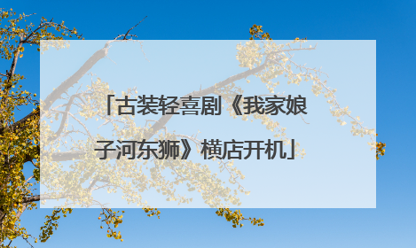 古装轻喜剧《我家娘子河东狮》横店开机