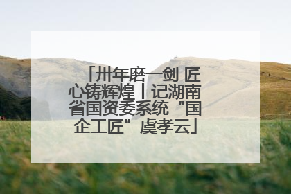 卅年磨一剑 匠心铸辉煌丨记湖南省国资委系统“国企工匠”虞孝云