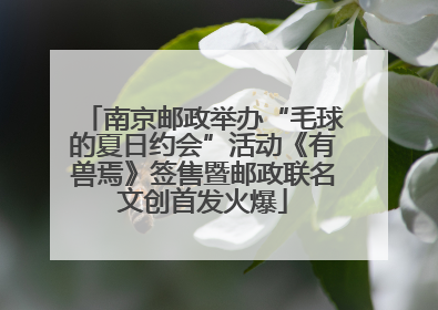 南京邮政举办“毛球的夏日约会”活动《有兽焉》签售暨邮政联名文创首发火爆