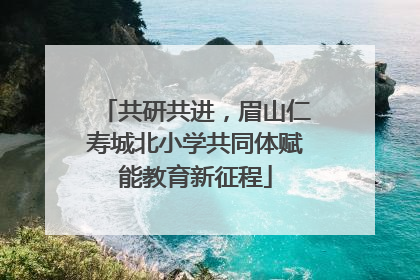 共研共进，眉山仁寿城北小学共同体赋能教育新征程
