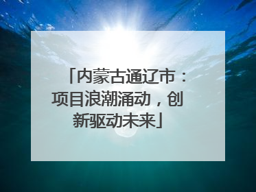 内蒙古通辽市：项目浪潮涌动，创新驱动未来