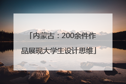 内蒙古:200余件作品展现大学生设计思维