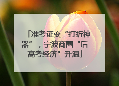 准考证变“打折神器”，宁波商圈“后高考经济”升温