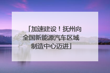 加速建设！抚州向全国新能源汽车区域制造中心迈进