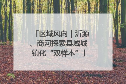 区域风向｜沂源、商河探索县域城镇化“双样本”