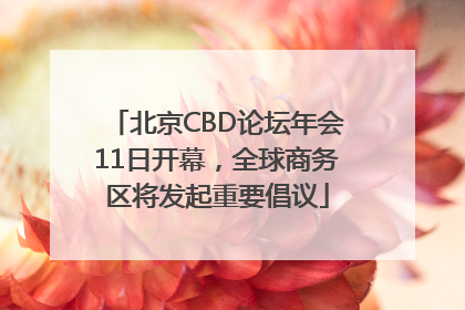 北京CBD论坛年会11日开幕，全球商务区将发起重要倡议