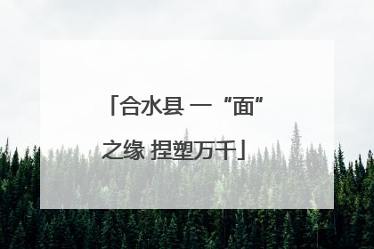 合水县 一“面”之缘 捏塑万千