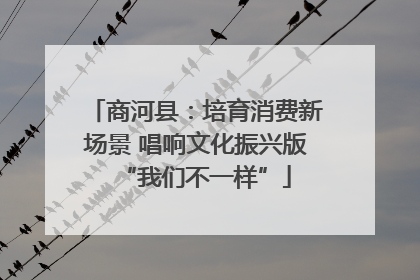 商河县：培育消费新场景 唱响文化振兴版“我们不一样”