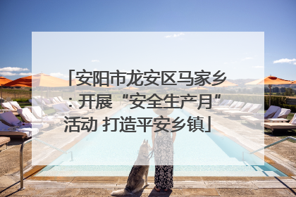 安阳市龙安区马家乡：开展“安全生产月”活动 打造平安乡镇