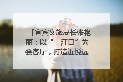 宜宾文旅局长张艳丽：以“三江口”为会客厅，打造近悦远来的国际旅游城市｜文旅局长说