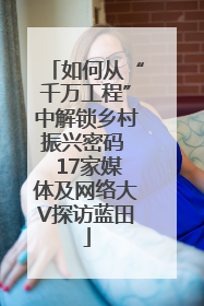 如何从“千万工程”中解锁乡村振兴密码  17家媒体及网络大V探访蓝田