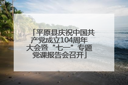 平原县庆祝中国共产党成立104周年大会暨“七一”专题党课报告会召开