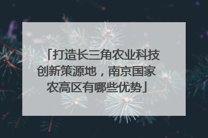 打造长三角农业科技创新策源地,南京国家农高区有哪些优势