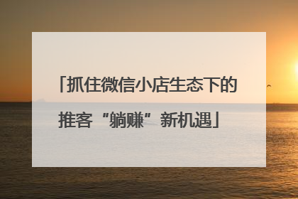 抓住微信小店生态下的推客“躺赚”新机遇