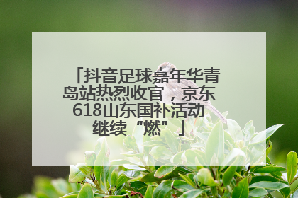 抖音足球嘉年华青岛站热烈收官，京东618山东国补活动继续“燃”